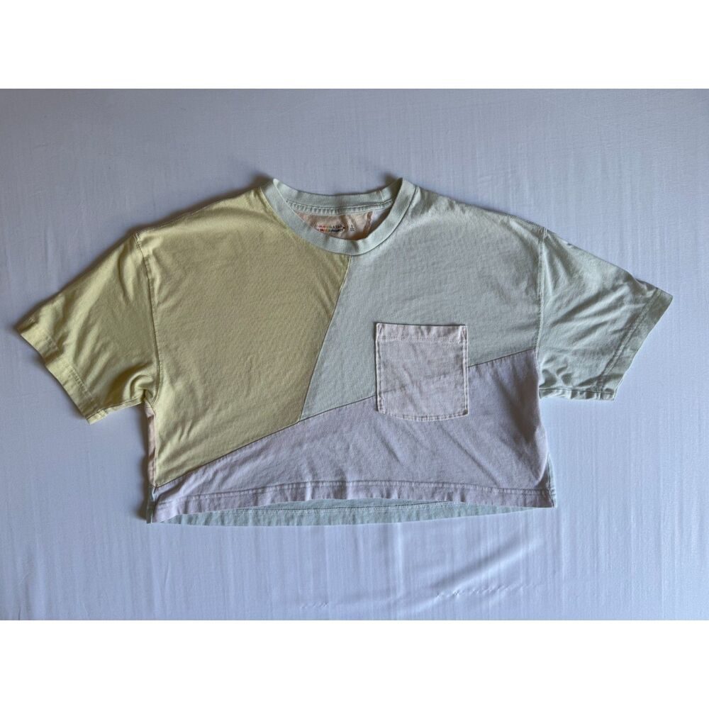 Abercrombie & Fitch x The Trevor Project | Color-Block Cropped Tee | Size Small